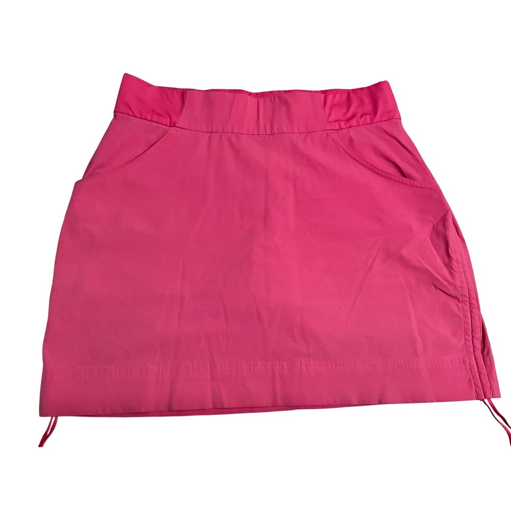 Columbia Pink Athletic Skirt Woven Lightweight Drawstring Waist Women's M
